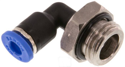 [F24ZM] Racor de 4mm x G1/4'' 90deg con rosca macho Latón/PA 66 NBR Giratorio