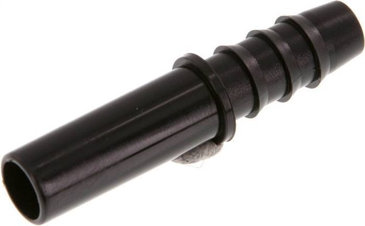 [F25Q4] Racor de 10mm x 8mm con pilar de manguera PA 66 NBR