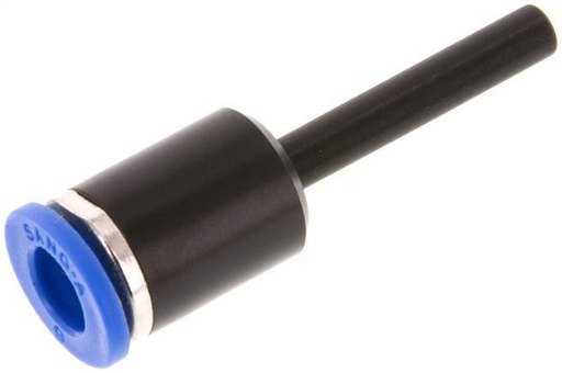 [F25Q9] Raccord enfichable 6mm x 4mm avec bouchon PA 66 NBR