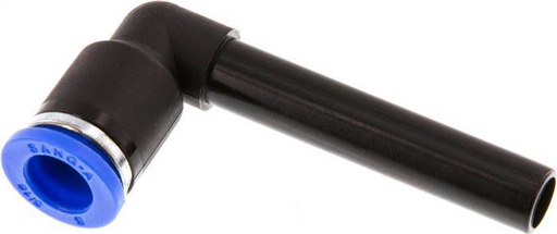 [F25R8] Raccord enfichable coudé 90deg 8mm x 8mm avec manchon long PA 66 NBR enfichable