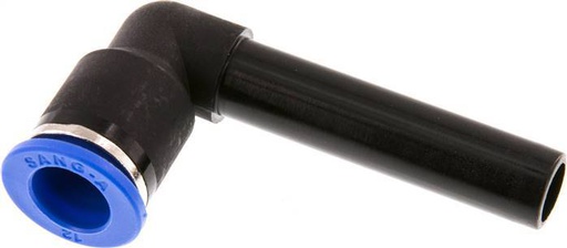 [F25RA] 12mm x 12mm 90deg Elbow Push-in Fitting with Plug-in PA 66 NBR Long Sleeve