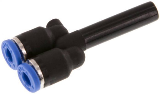 [F25RS] Raccord enfichable en Y 4mm x 6mm avec bouchon PA 66 NBR