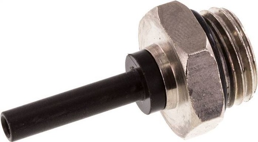 [F25SY] Racor de 4mm x G1/4'' con rosca macho Latón/PA 66 NBR