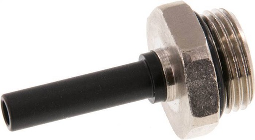 [F25T5] 6mm x G3/8'' Steckverschraubung mit Außengewinde Messing/PA 66 NBR