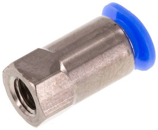 [F25WS] 4mm x M 5 Raccord enfichable avec filetage femelle Laiton/POM NBR Design compact