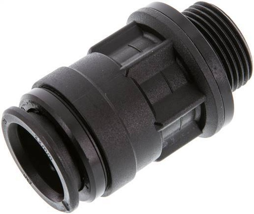 [F25ZX] raccord enfichable 22mm x G3/4'' avec filetage mâle POM NBR