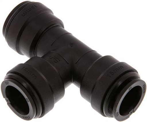 [F2638] Racor en T de 15mm POM NBR FDA