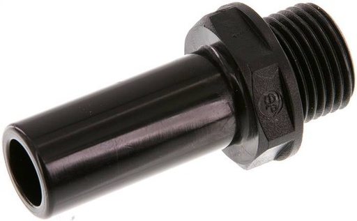 [F263Y] raccord enfichable 18mm x G1/2'' à filetage mâle POM NBR