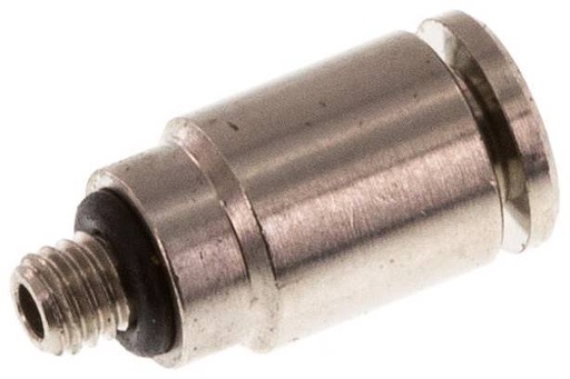 [F264Q] raccord enfichable 3mm x M 3 à filetage mâle Laiton NBR