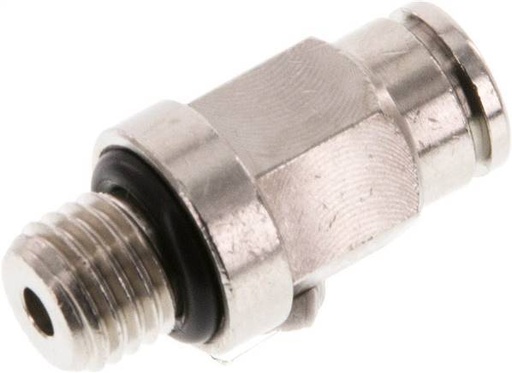 [F264X] 4mm x M 8 x 1 Raccord enfichable à filetage mâle Laiton NBR