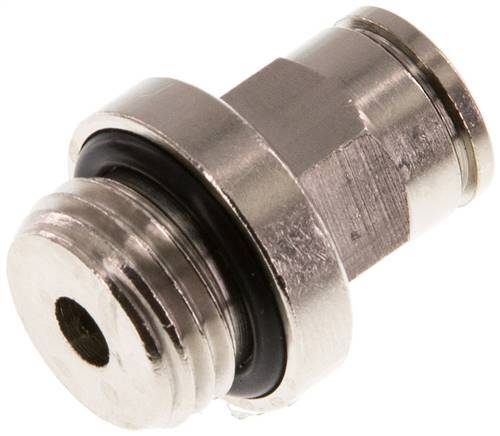 [F265A] 6mm x G1/4'' Steckverschraubung mit Außengewinde Messing NBR