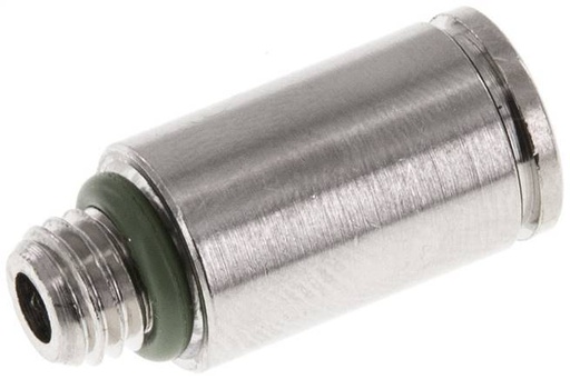 [F265U] raccord enfichable 6mm x M 7 à filetage mâle Laiton FKM