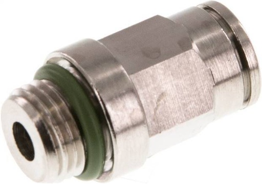 [F265X] 6mm x M 10 x 1 Raccord enfichable à filetage mâle Laiton FKM