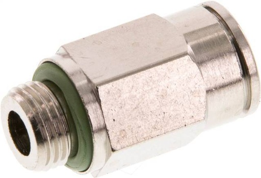 [F2664] raccord enfichable 8mm x G1/8'' à filetage mâle Laiton FKM