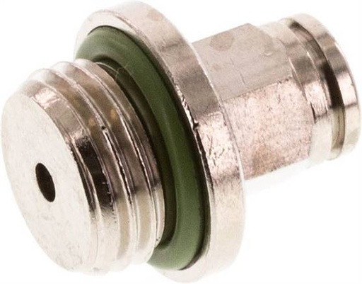 [F2666] raccord enfichable 4mm x G1/4'' à filetage mâle Laiton FKM