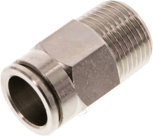 [F266Y] Raccord enfichable 12mm x R3/8'' à filetage mâle Laiton NBR
