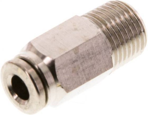 [F2674] Raccord enfichable 4mm x R1/8'' à filetage mâle Laiton FKM