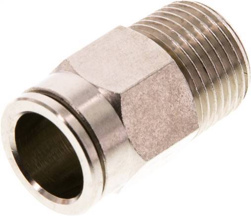 [F267E] raccord enfichable 12mm x R3/8'' à filetage mâle Laiton FKM