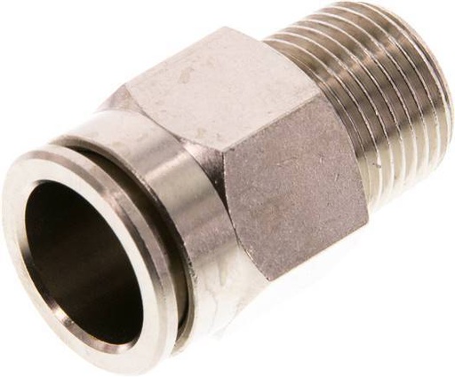 [F267F] raccord enfichable 14mm x R3/8'' à filetage mâle Laiton FKM