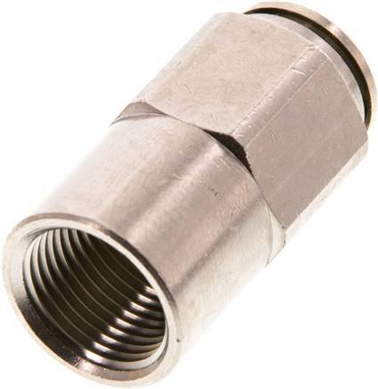 [F268C] 12mm x G3/8'' Steckverschraubung mit Innengewinde Messing FKM