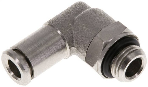 [F268U] Raccord enfichable coudé 90deg 5mm x G1/8'' avec filets mâles Laiton NBR Rotatif