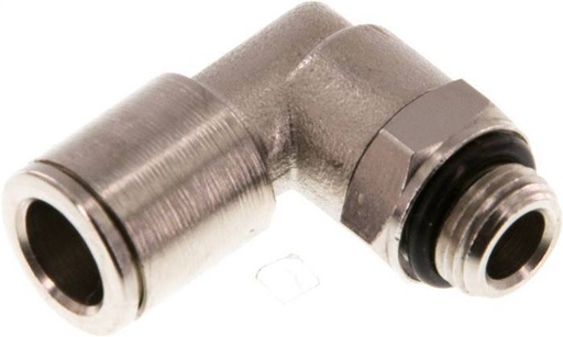 [F268W] Raccord enfichable coudé 90deg 8mm x G1/8'' à filetage mâle Laiton NBR Rotatif