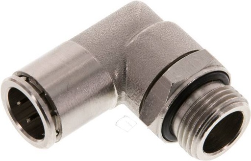 [F2698] raccord coudé 90deg 12mm x G3/8'' à filetage mâle laiton NBR rotatif