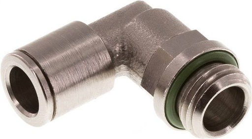 [F269S] raccord enfichable coudé 8mm x G1/4'' 90deg à filetage mâle laiton FKM rotatif