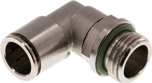 [F26A4] 14mm x G1/2'' 90deg Winkel Steckverschraubung mit Außengewinde Messing FKM drehbar