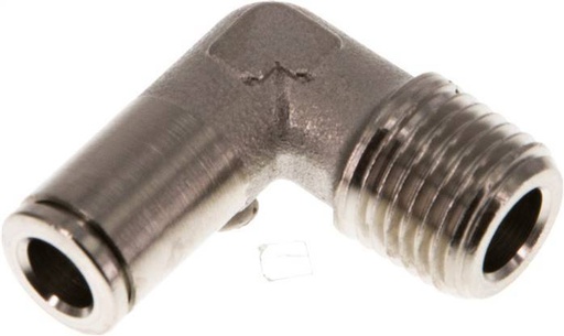 [F26A9] raccord enfichable coudé 90deg 6mm x R1/4'' à filetage mâle Laiton NBR