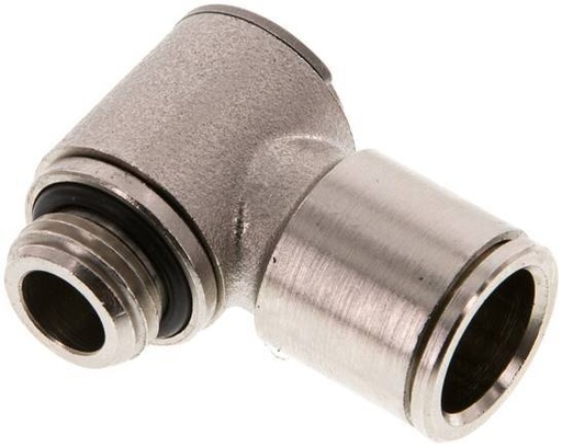 [F26C9] Raccord enfichable en L 12mm x G1/4'' 90deg avec filetage mâle Laiton NBR Rotatif