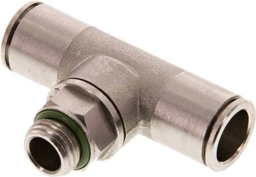 [F26DH] raccord en T Inline 12mm x G1/4'' avec filetage mâle Laiton FKM Rotatif