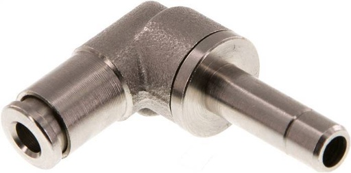 [F26K8] 4mm x 6mm 90 graden L-verbinding Messing Insteekfitting Plug NBR