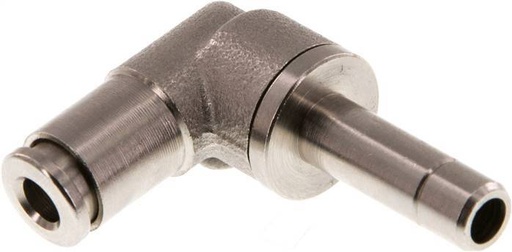 [F26K8] Raccord enfichable coudé 4mm x 6mm 90deg avec bouchon en laiton NBR