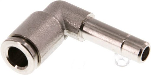 [F26K9] Raccord enfichable coudé 90deg 6mm x 6mm avec bouchon laiton NBR