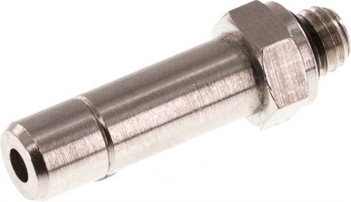 [F26KH] 6mm x M 5 Plug-in Fitting with Male Threads Brass NBR