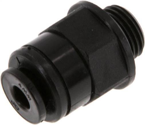 [F26ZB] 4mm x G1/8'' Steckverschraubung mit Außengewinde Messing NBR