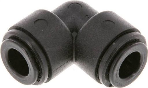 [F2739] Raccord enfichable coudé 90deg 8mm PA 66 NBR