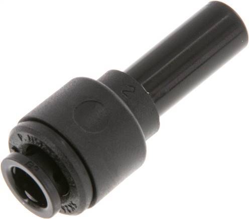 [F273V] Raccord enfichable 6mm x 8mm avec obturateur POM NBR