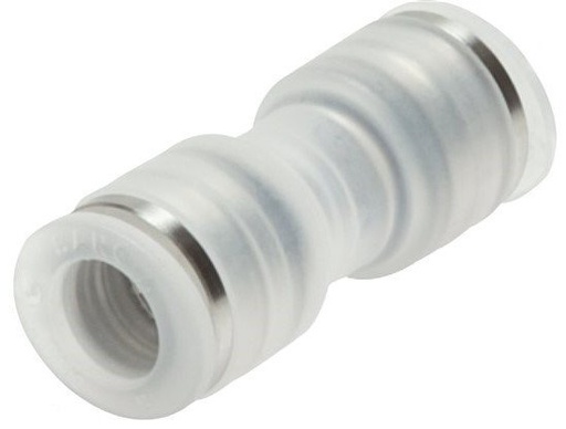 [F27F4] 8mm Polypropylene (PP) Push-in Fitting EPMD/PTFE