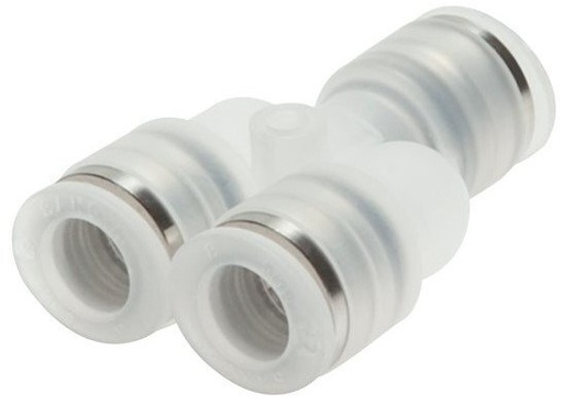 [F27FV] 6mm Polypropylene (PP) Y Push-in Fitting EPMD FDA
