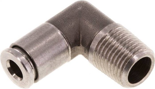 [F27HB] Raccord enfichable coudé 90deg 4mm x R1/8'' à filetage mâle laiton FKM rotatif