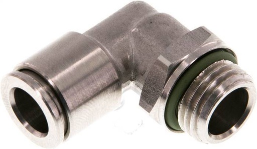 [F27J4] Racor de 8mm x G1/4'' 90deg con rosca macho Latón FKM Giratorio