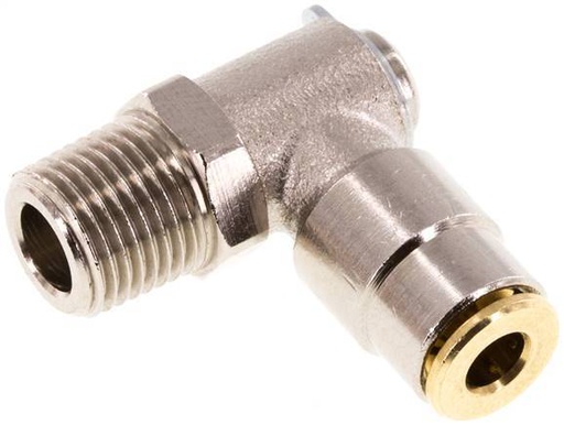 [F27NA] Racor de 4mm x R1/8'' 90deg con rosca macho Latón NBR Giratorio