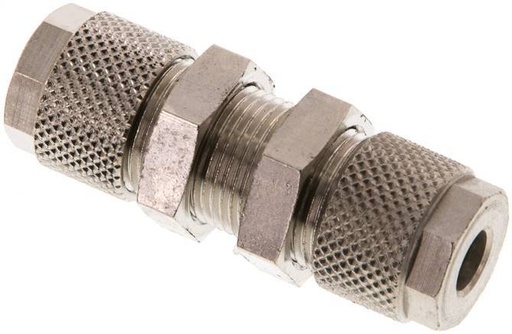 [F27RN] 10x8 & 6x4 Nickel plated Brass Straight Push-on Fitting Bulkhead