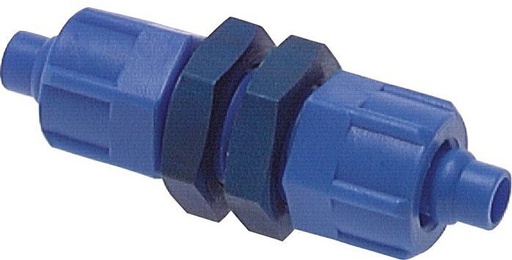 [F27RW] Conector Recto PVC de 6x4 Pasamuros de Rosca