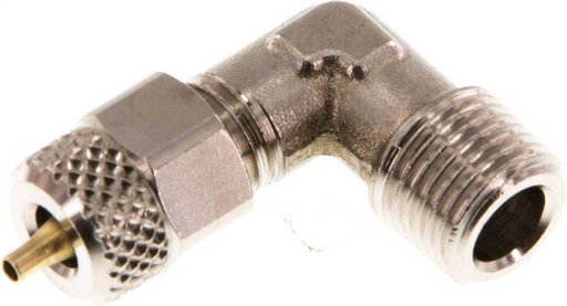 [F27V6] Raccords coulissants coudes en laiton nickele 4x2 & R1/8'' à filetage mâle