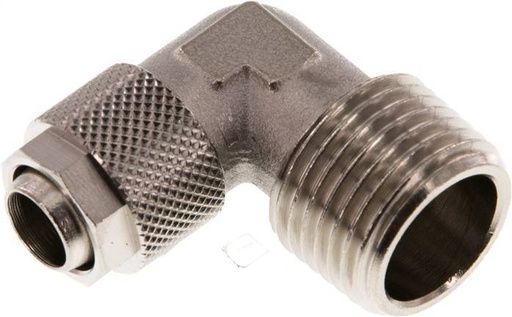 [F27VM] 12x10 & R1/2'' Nickel plated Brass Elbow Push-on Fitting with Male Threads