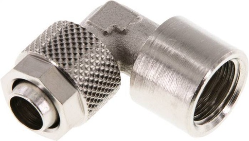 [F27VZ] 10x8 & G1/4'' Nickel plated Brass Elbow Push-on Fitting with Female Threads