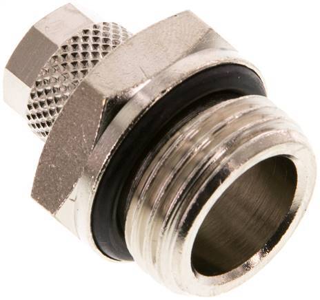 [F27XP] Conector Recto Latón Niquelado 8x6 & G1/2'' Rosca Macho NBR